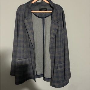 Liverpool Women's Blue Plaid Blazer